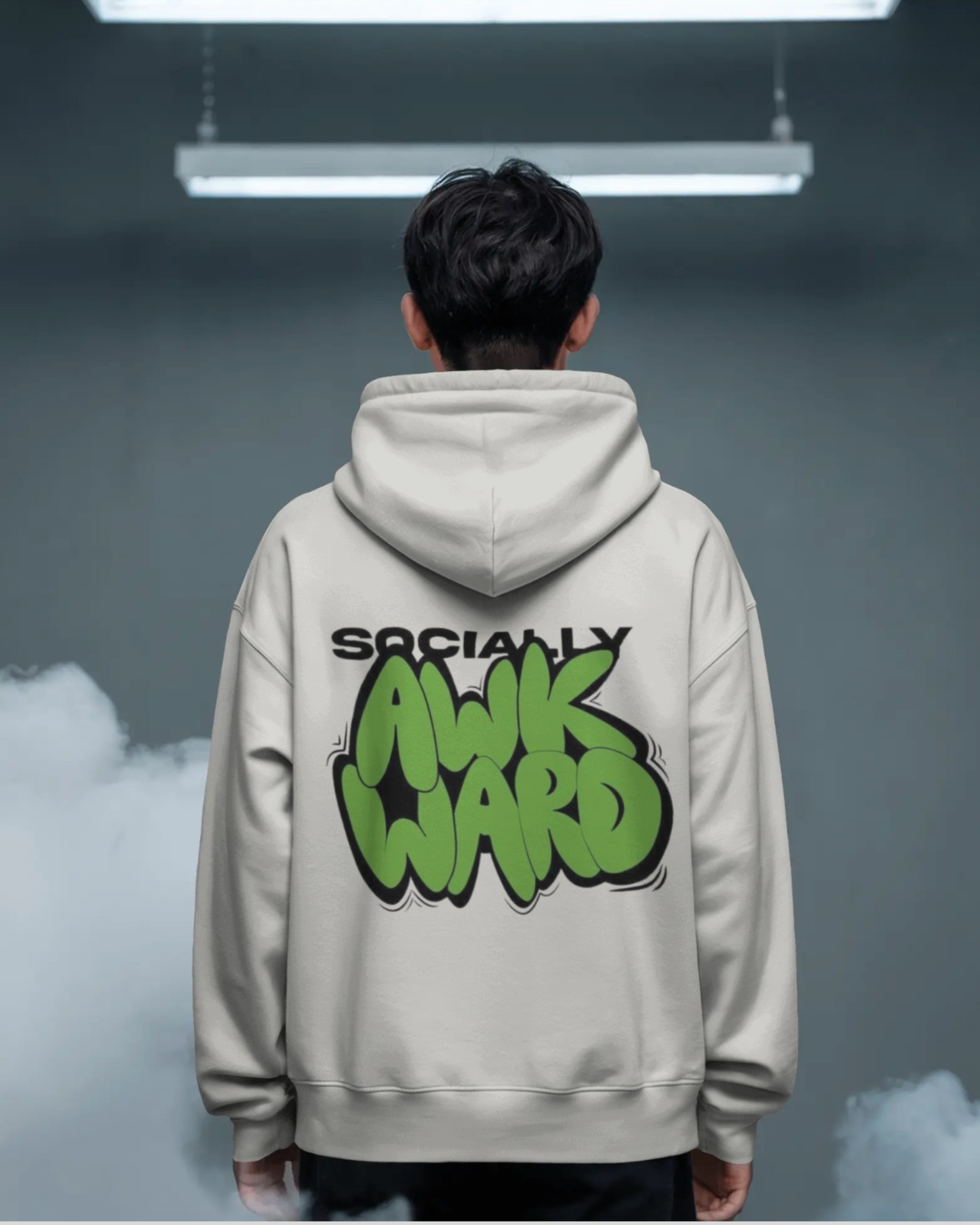 Socially Awkward Oversize Fit Hoodie - Unisex