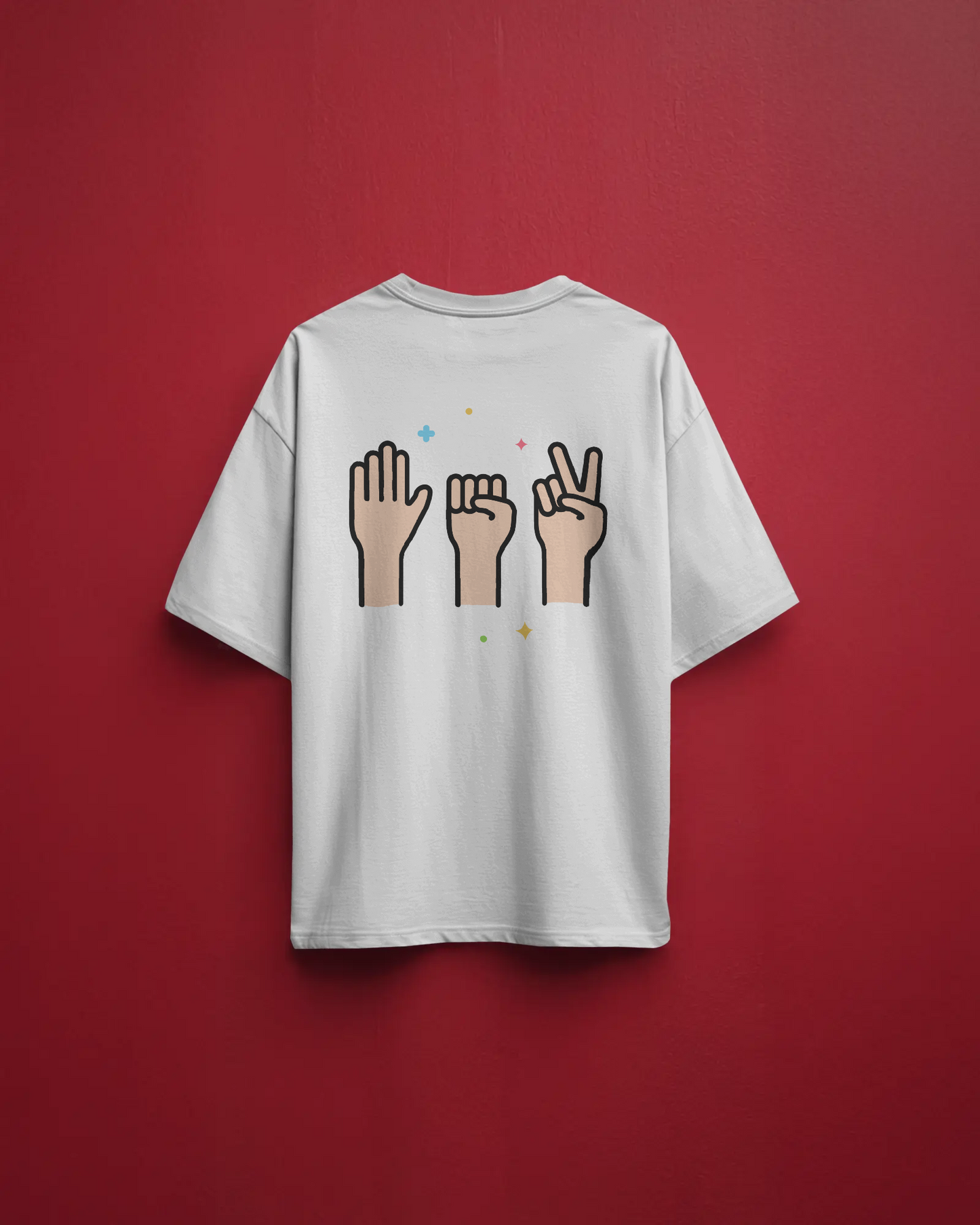 StonePaperScissors Oversize Printed Tshirt – Unisex
