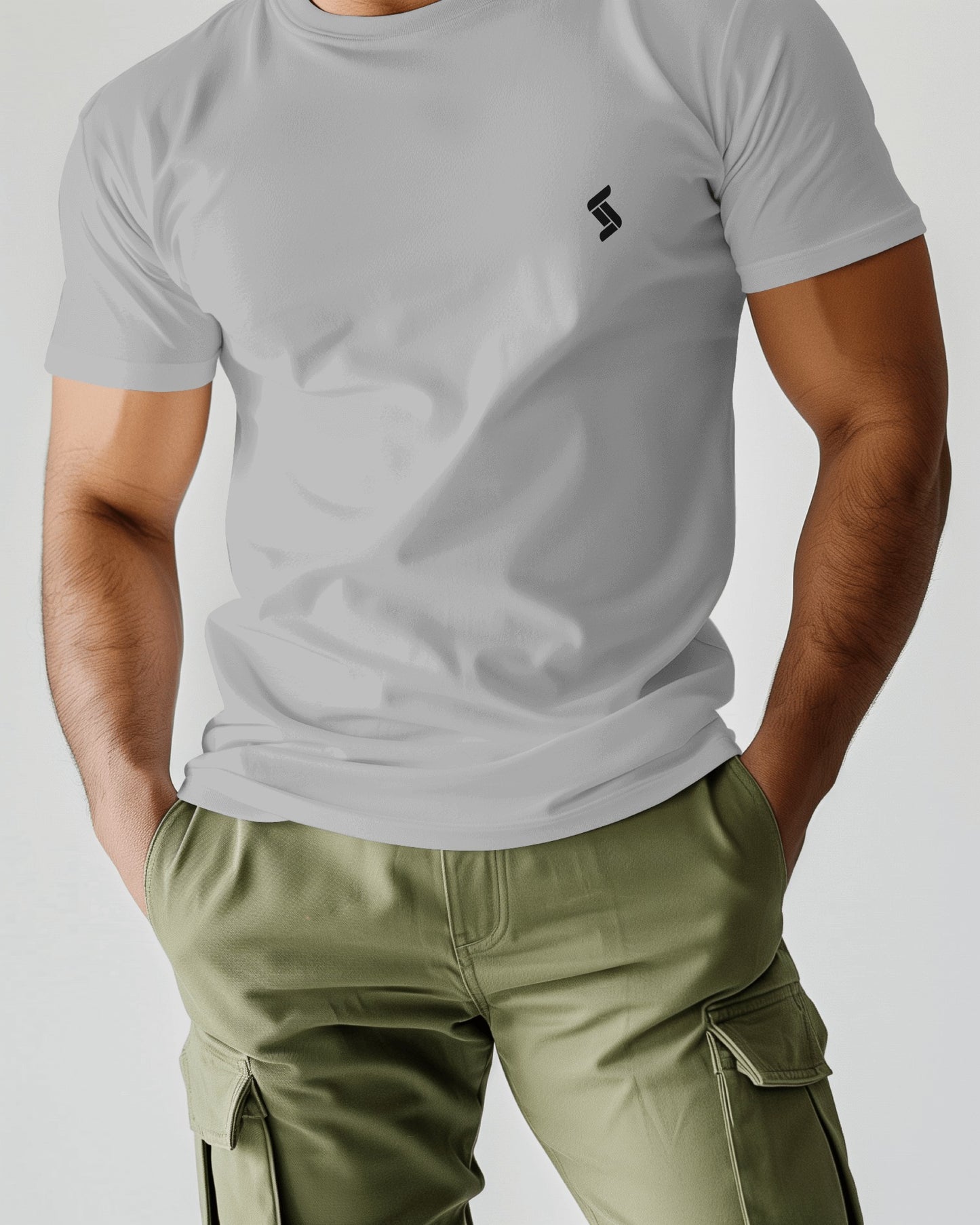 Solid Regular Fit Tshirt - Lavender/Grey - Unisex