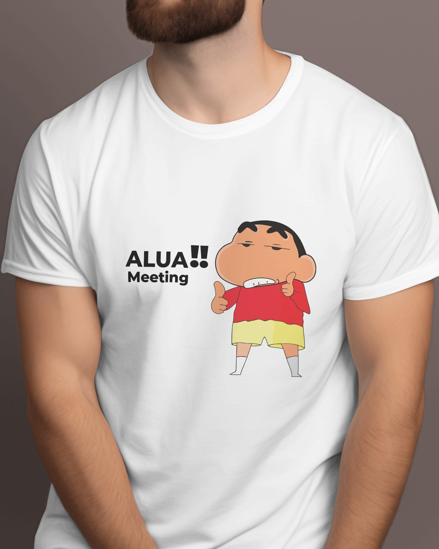 ShinchanAluaMeeting Regular Fit Tshirt - Unisex