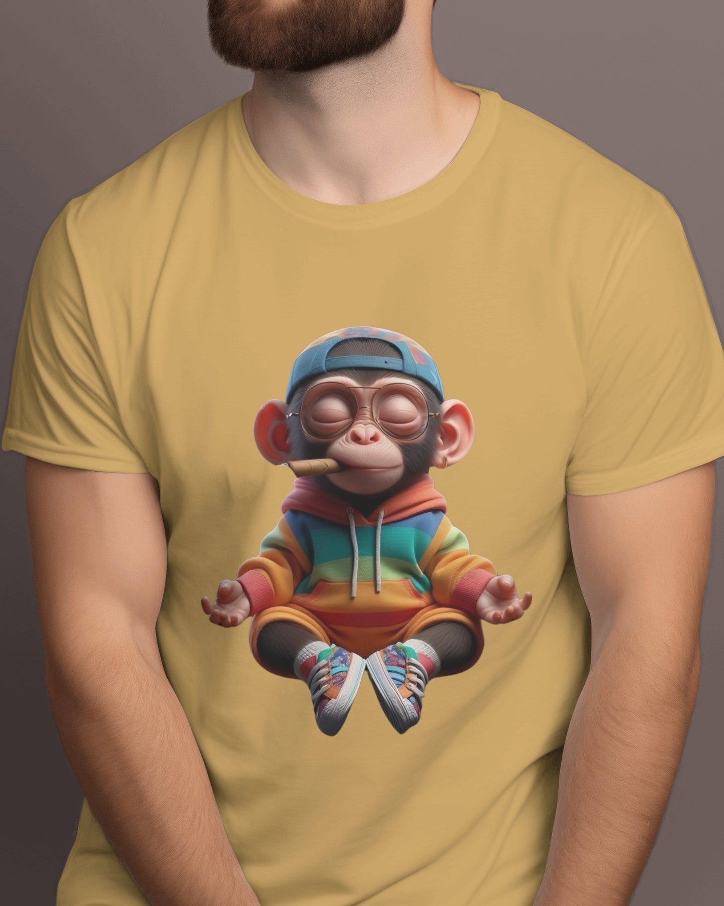 Monkey Regular Fit Tshirt - Unisex