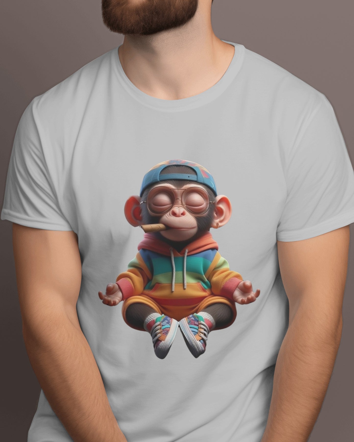 Monkey Regular Fit Tshirt - Unisex