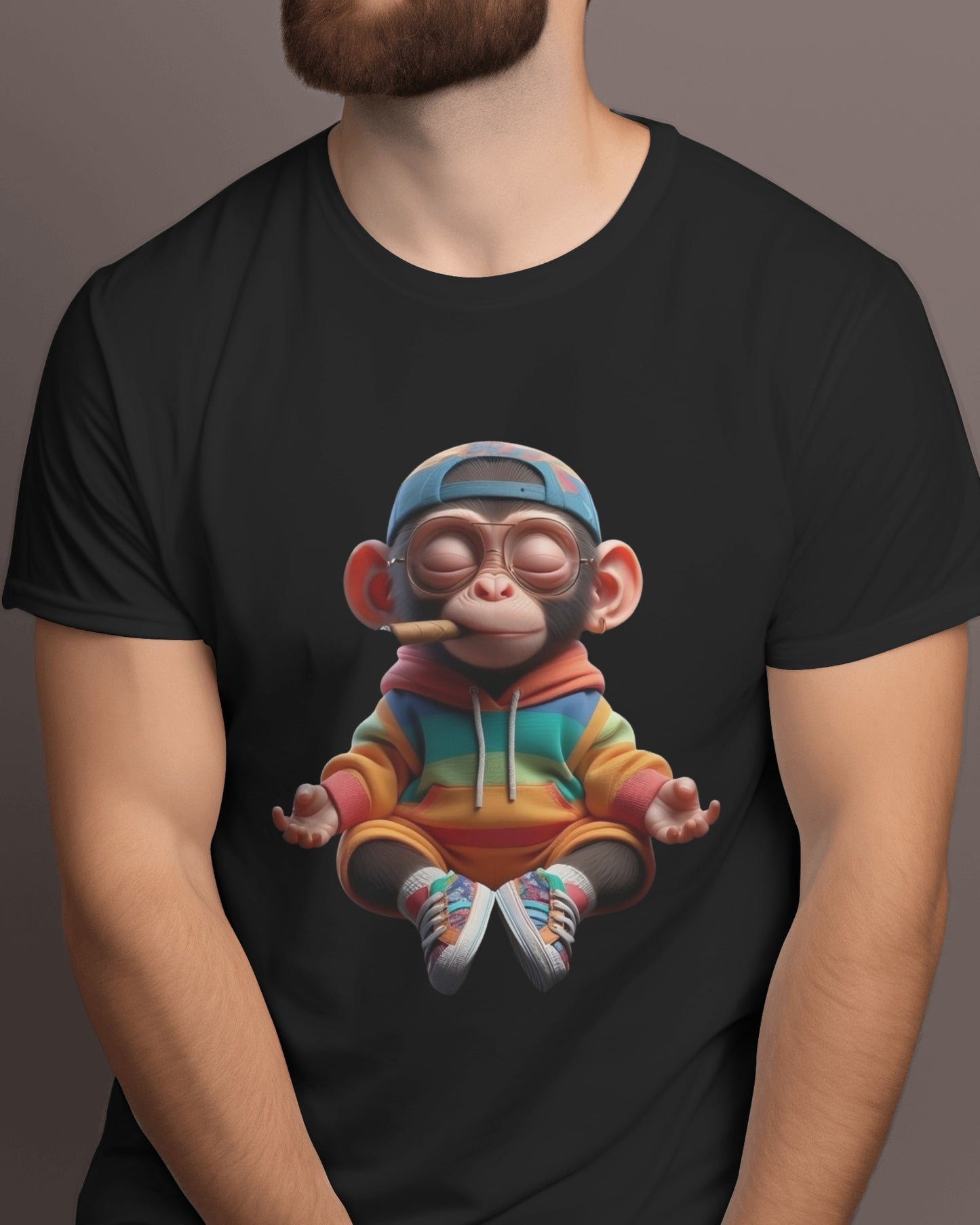 Monkey Regular Fit Tshirt - Unisex