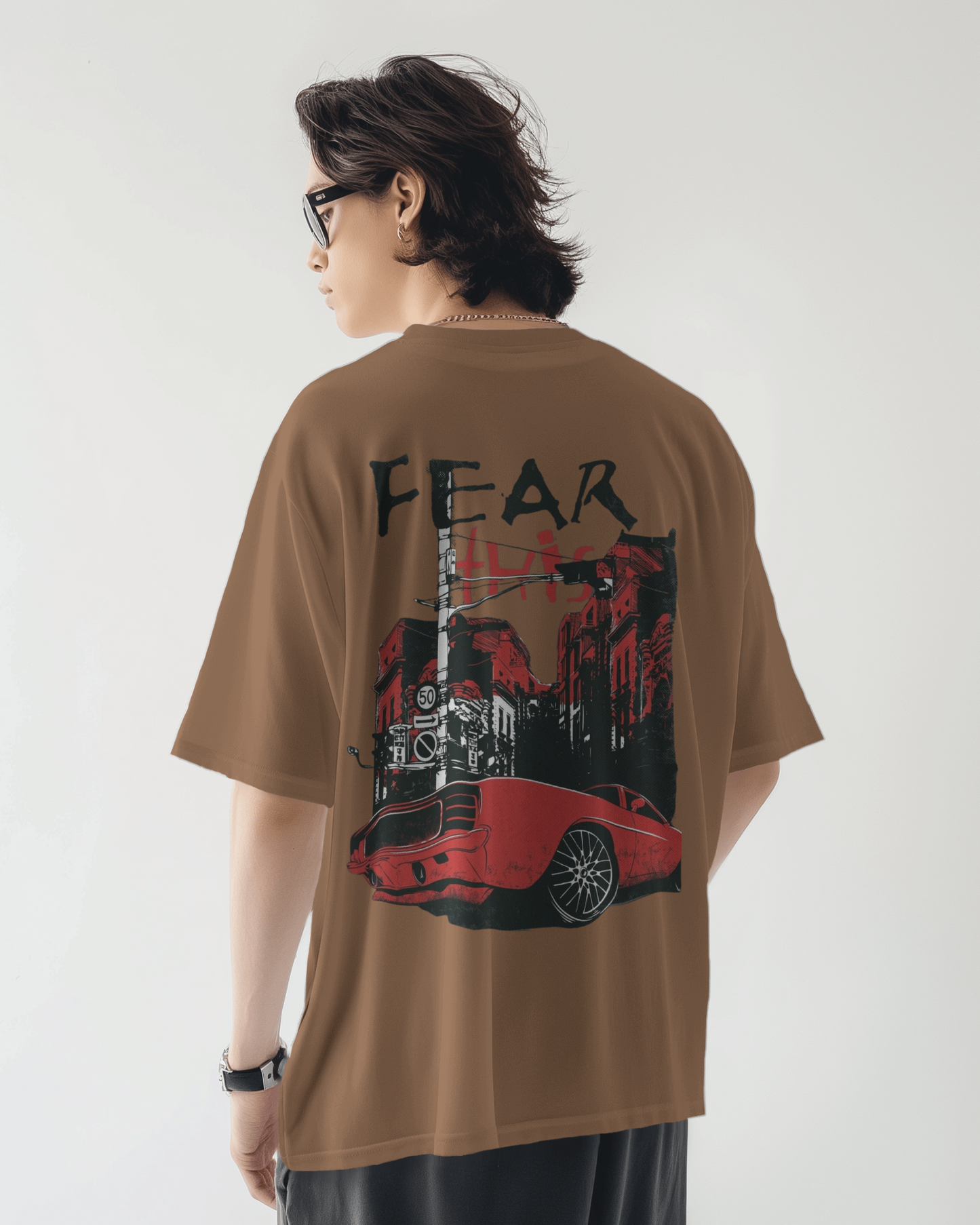 Fear Oversize Printed Tshirt – Unisex