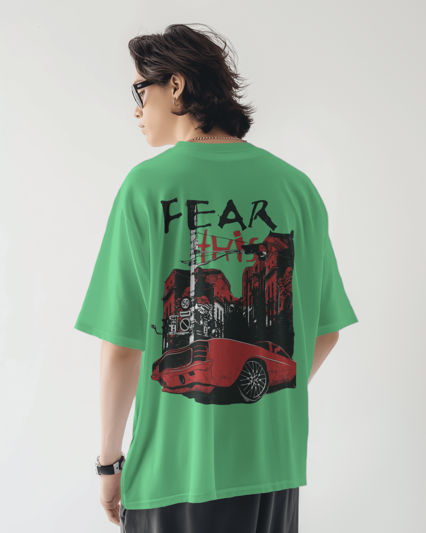 Fear Oversize Printed Tshirt – Unisex