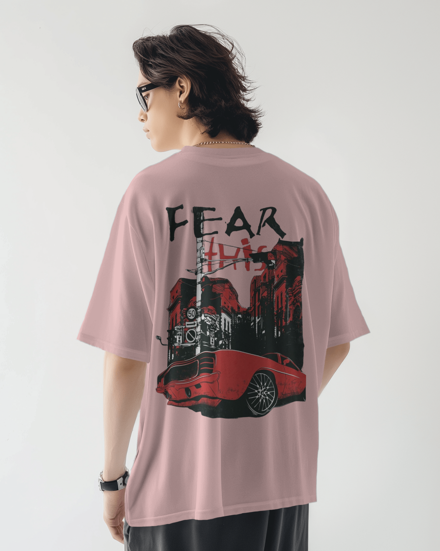 Fear Oversize Printed Tshirt – Unisex