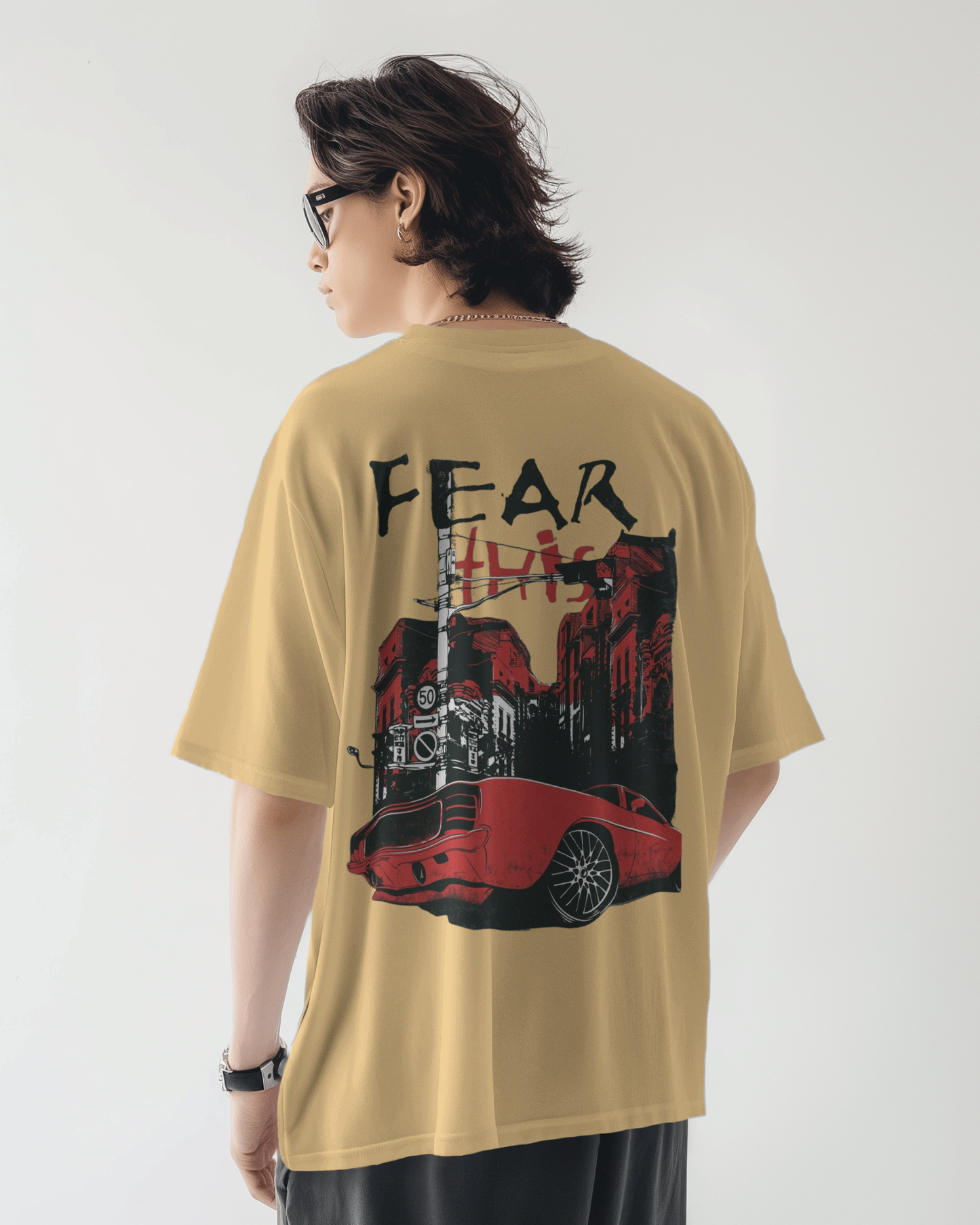 Fear Oversize Printed Tshirt – Unisex