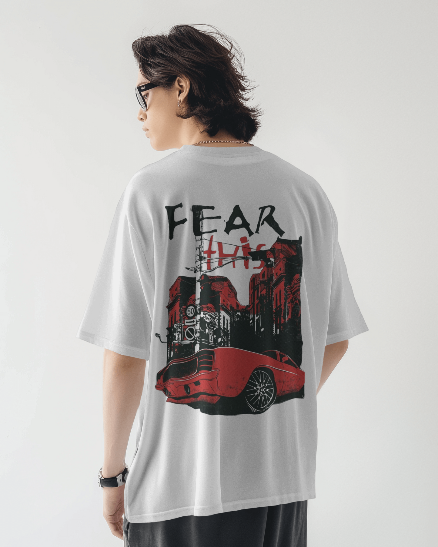 Fear Oversize Printed Tshirt – Unisex