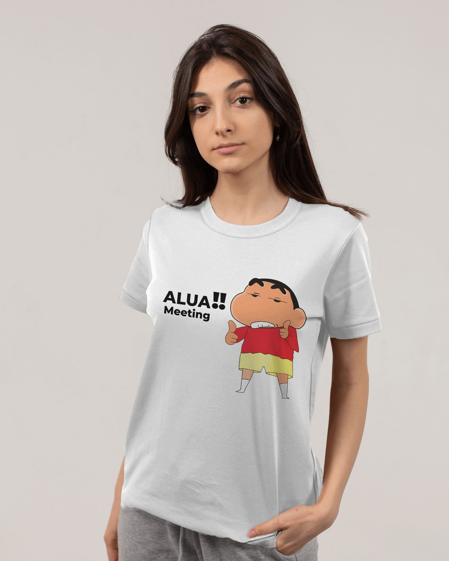 ShinchanAluaMeeting Regular Fit Tshirt - Unisex
