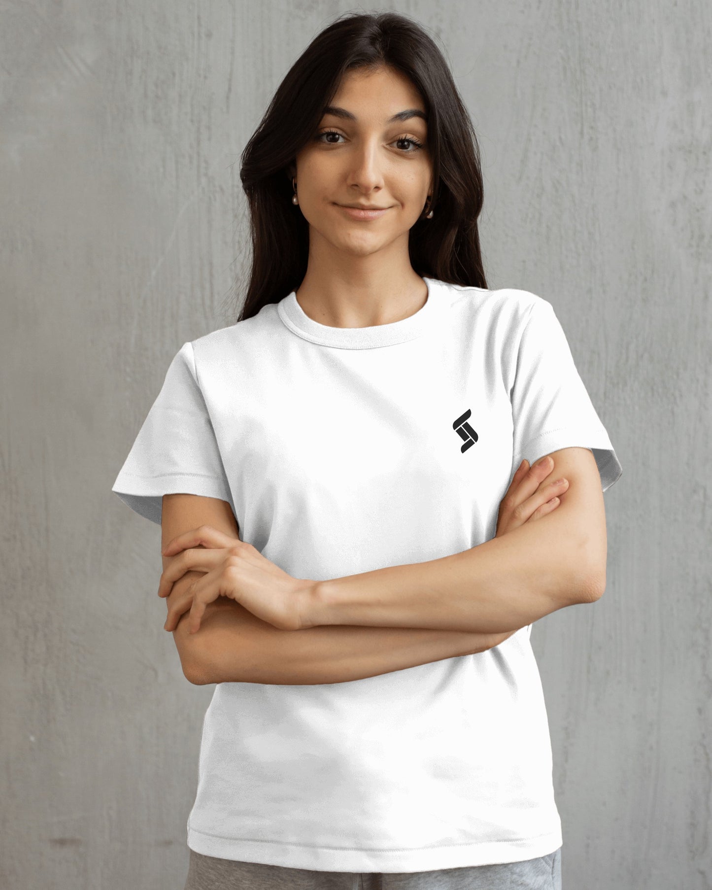 Solid Regular Fit Tshirt - White - Unisex