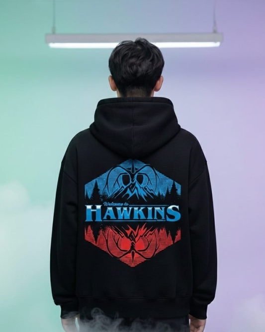 Hawkins Oversize Fit Hoodie - Unisex