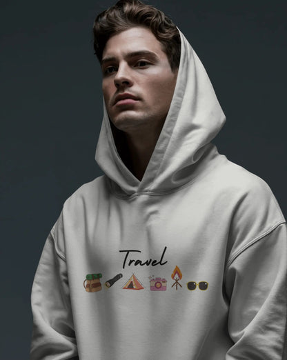 Travel Oversize Fit Hoodie - Unisex