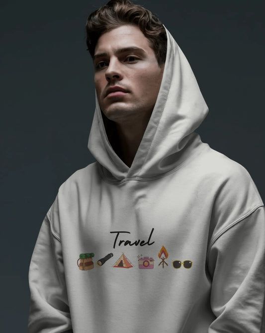 Travel Oversize Fit Hoodie - Unisex