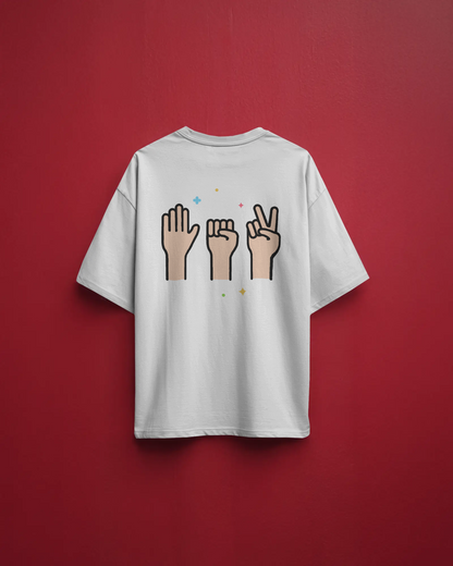 StonePaperScissors Oversize Printed Tshirt – Unisex