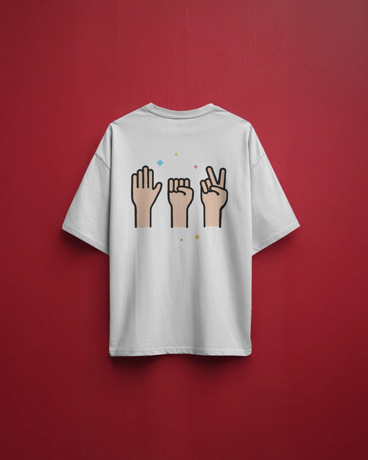 StonePaperScissors Oversize Printed Tshirt – Unisex