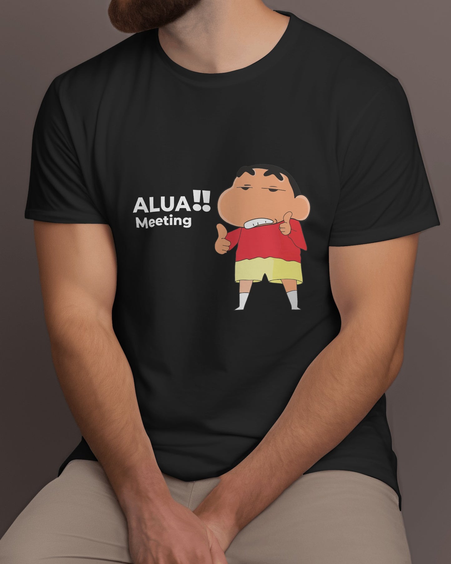 ShinchanAluaMeeting Regular Fit Tshirt - Unisex