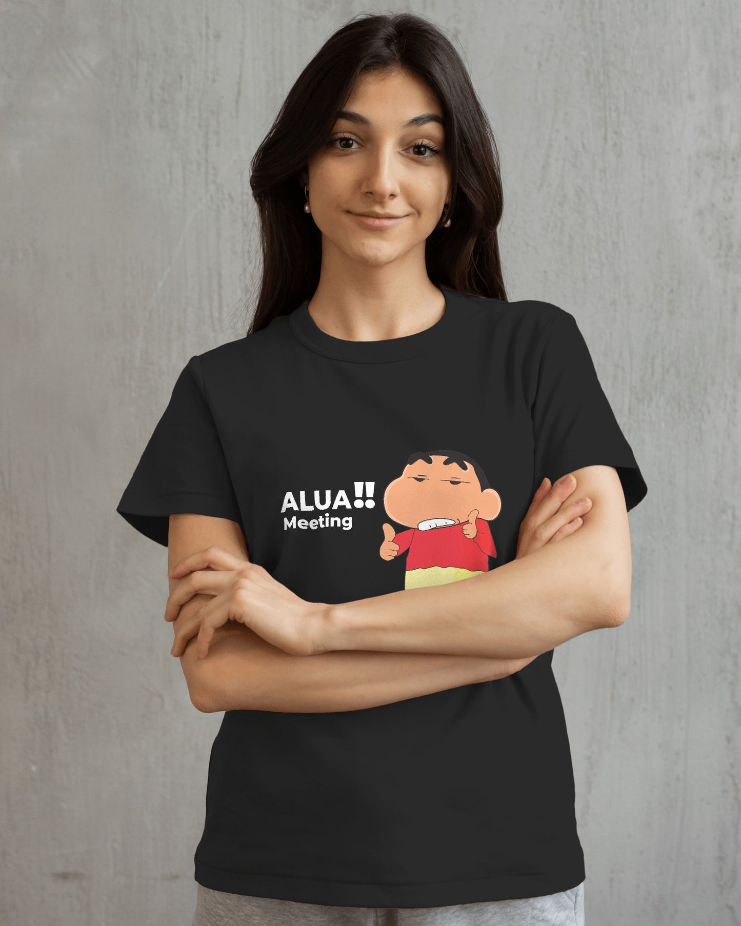 ShinchanAluaMeeting Regular Fit Tshirt - Unisex
